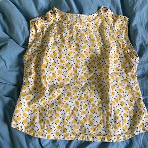 Lemon print Boden tank top